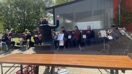 Gemeinsamer Posaunenchor unter der Leitung von Dekanatskantorin Sophia Lederer